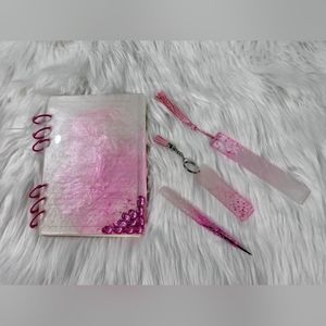 Resin Notebook in Pink: A Touch of Elegance | Can be customized